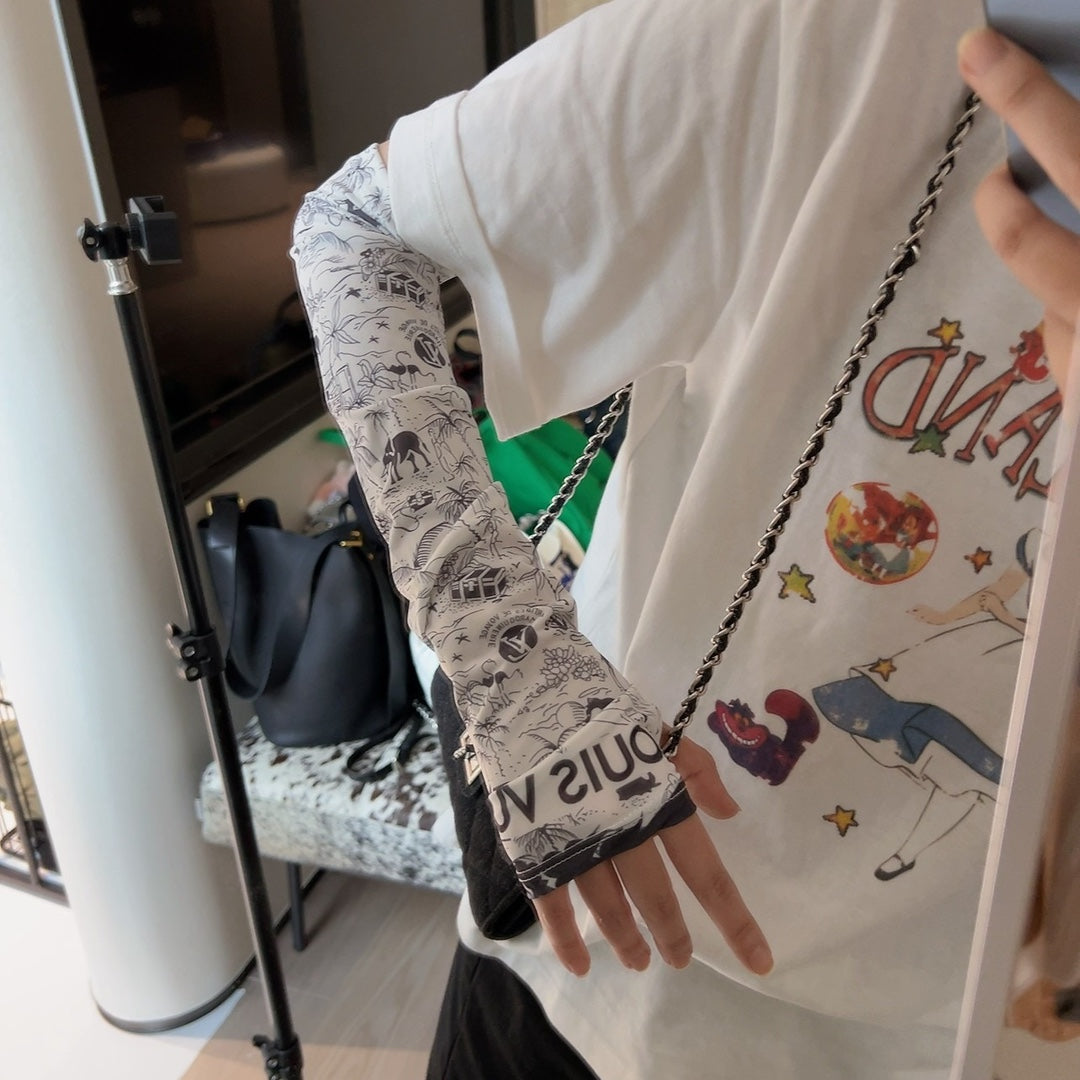 LOU* 25SS high elastic ice silk sleeves