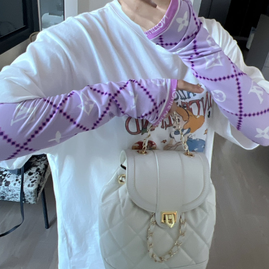 LOU* 25SS high elastic ice silk sleeves