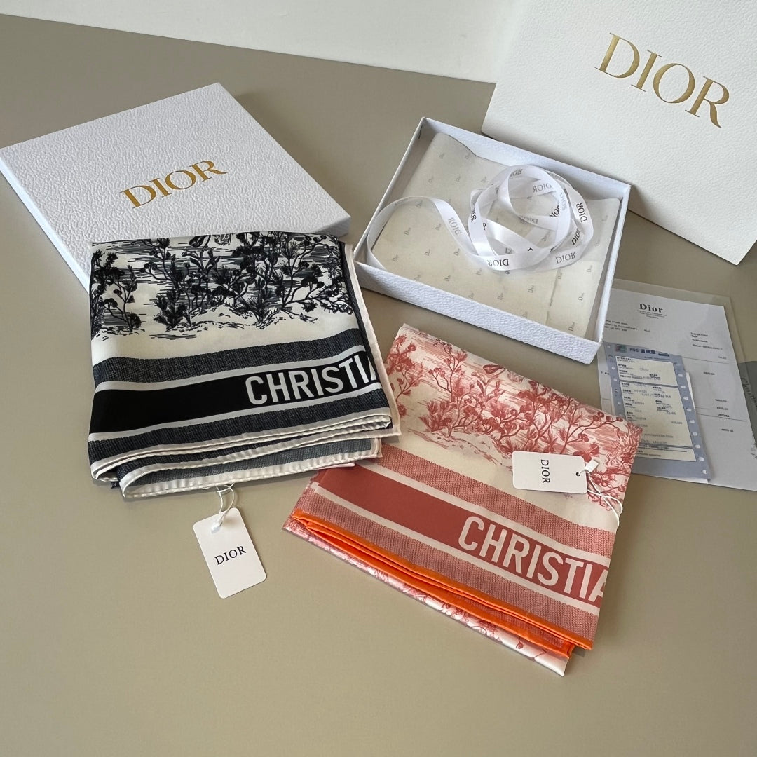 DIO* 25SS 100% silk square scarf