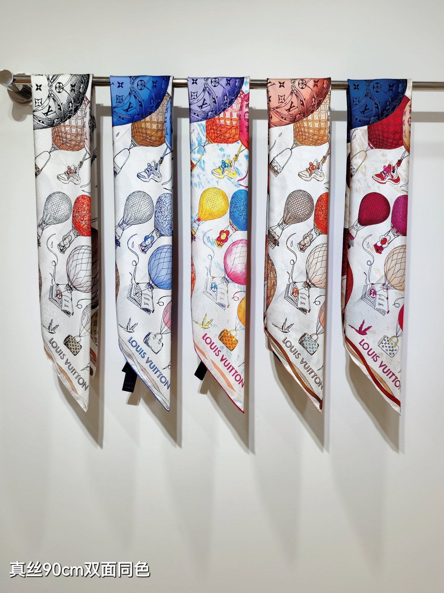 LV* 25SS 100% silk square scarf