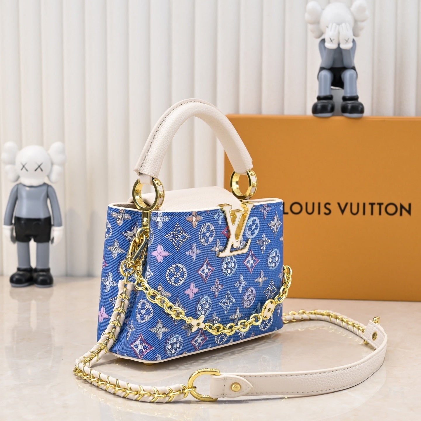 LOU* 25SS denim stab handbag