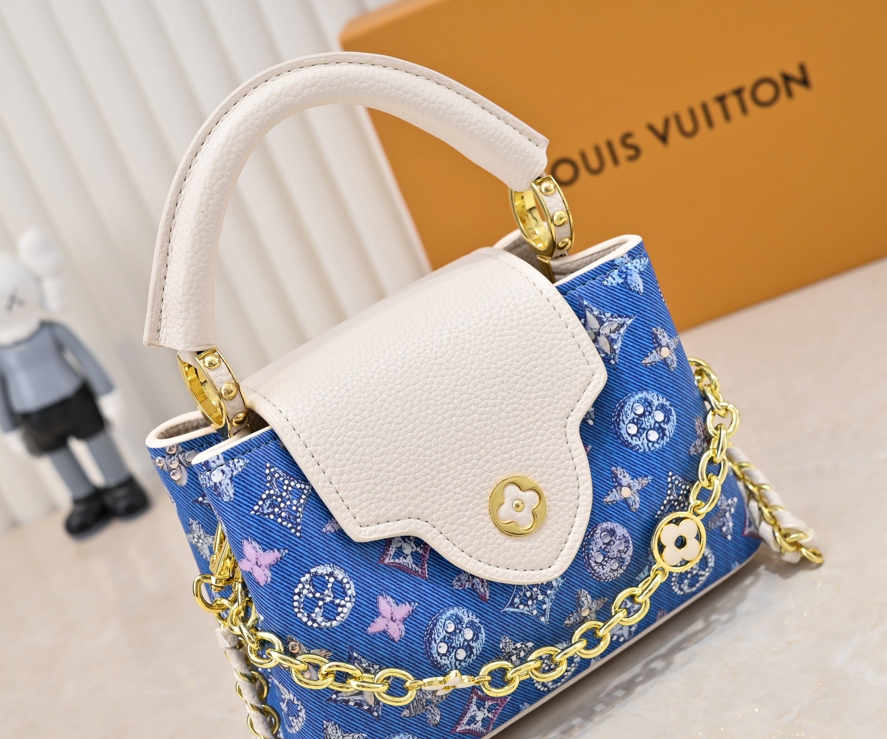 LOU* 25SS denim stab handbag
