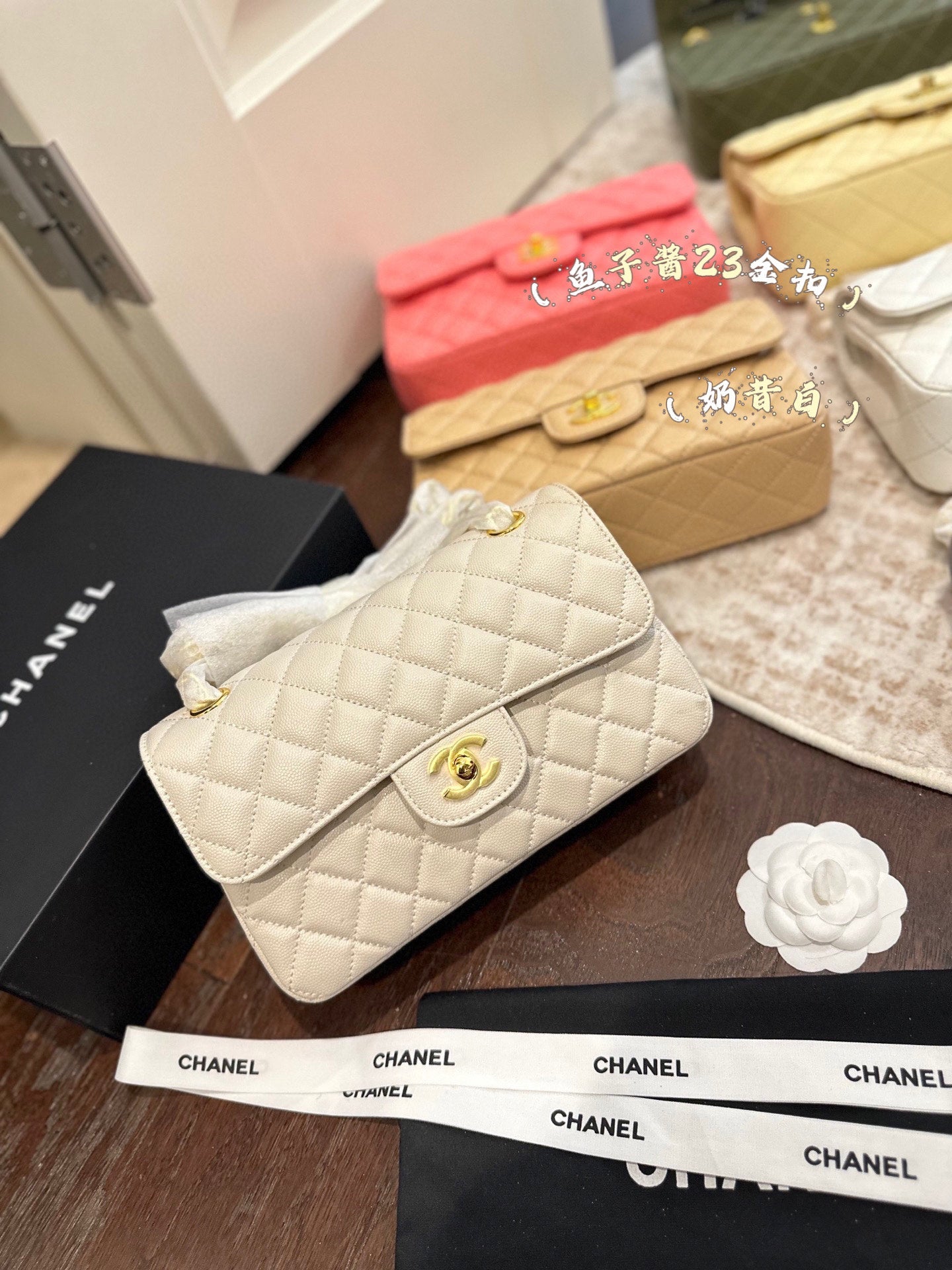 CHAN* 25SS Caviar Bag (9Colors) gold buckle