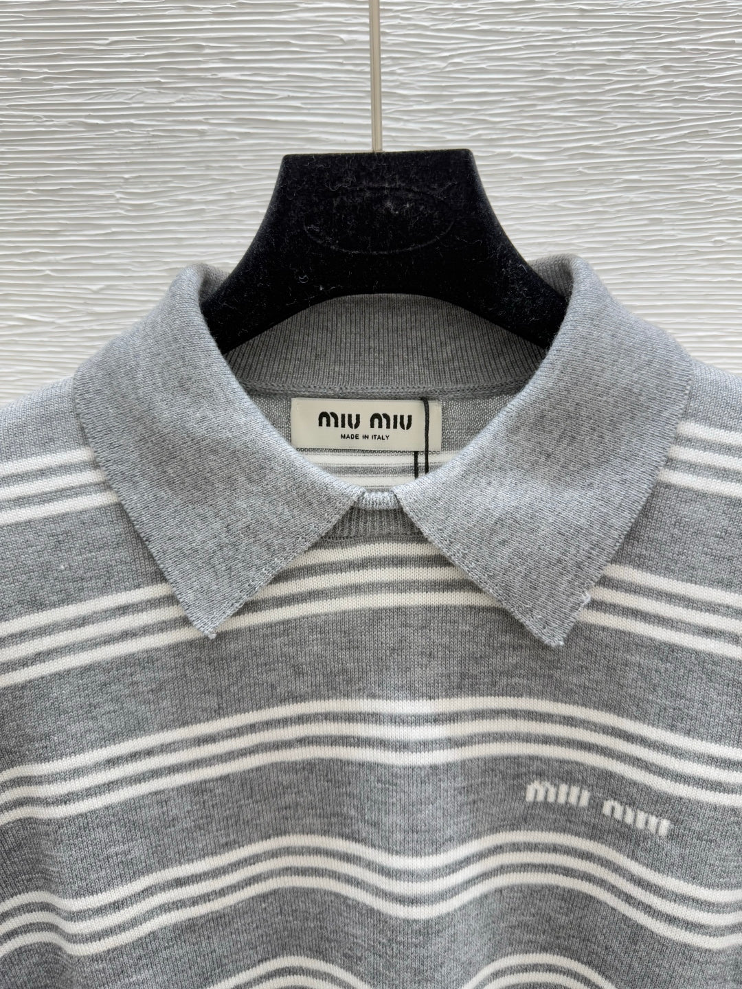 MIU*25SS contrast color knitted cardigan