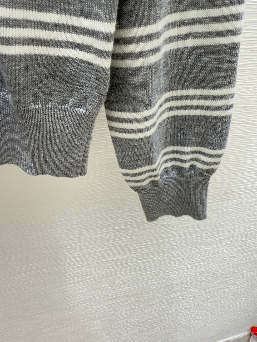 MIU*25SS contrast color knitted cardigan