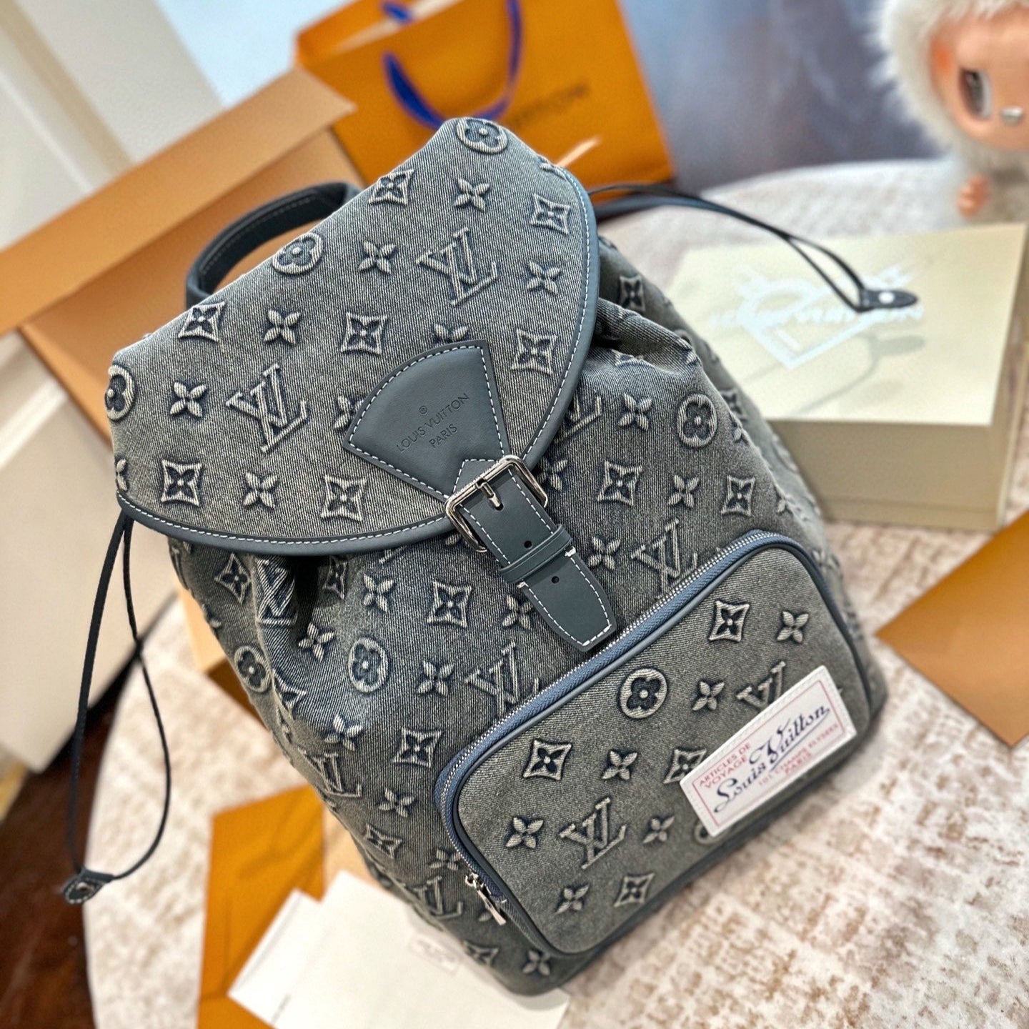 LOU* 25SS denim backpack