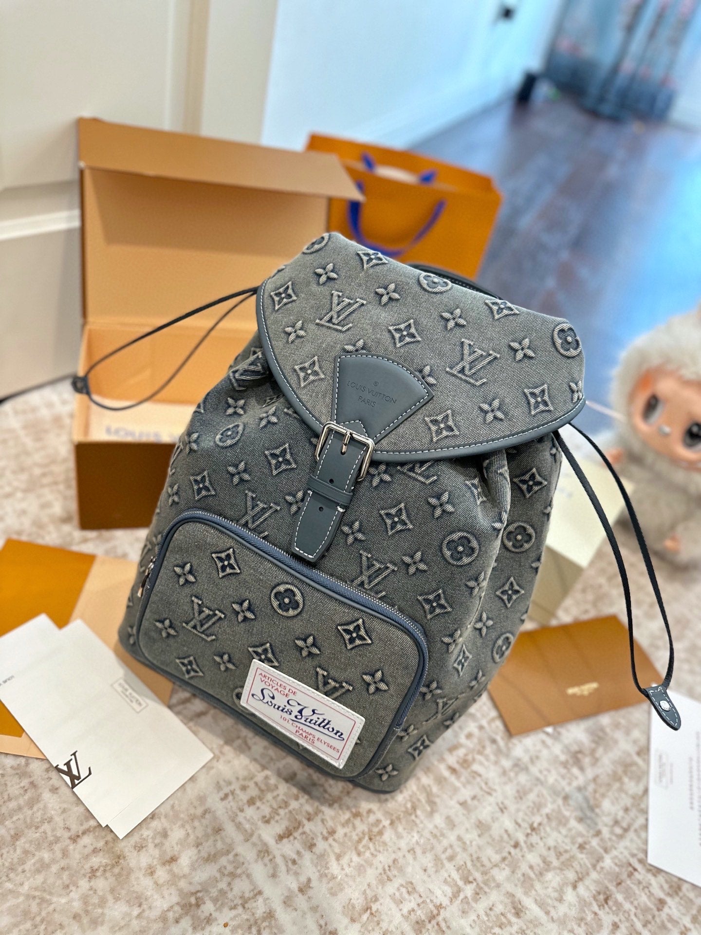 LOU* 25SS denim backpack
