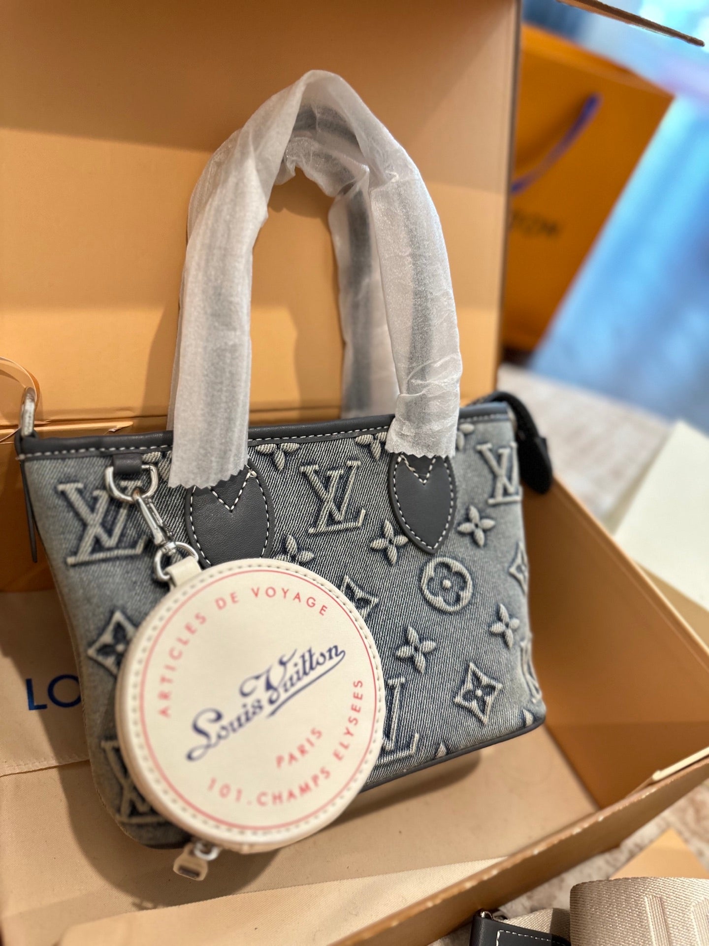LOU* 25SS denim shopping bag