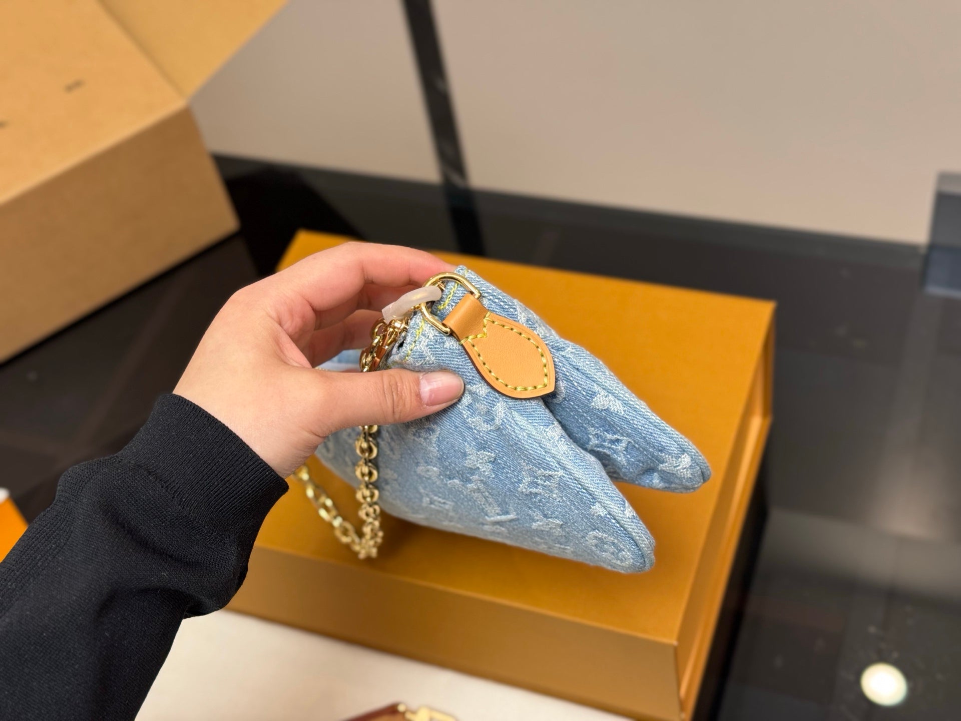 LOU* 25SS denim mahjong bag