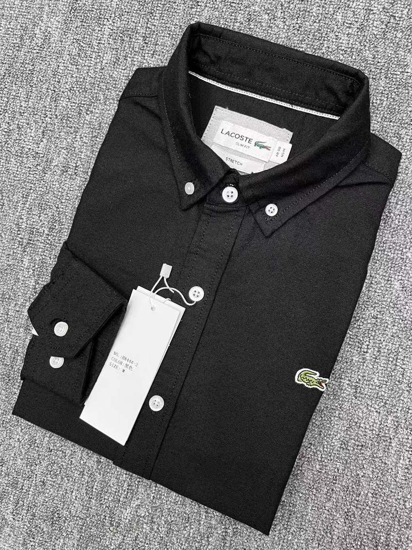 Crocodile Thick Oxford Long-Sleeve Shirt