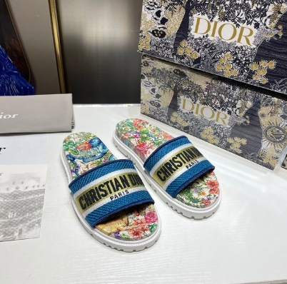 DIO* 24 new color thick-soled embroidered slippers