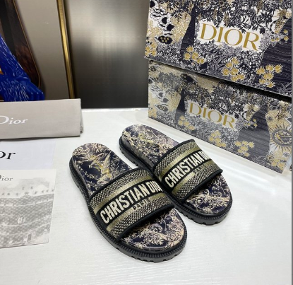 DIO* 24 new color thick-soled embroidered slippers