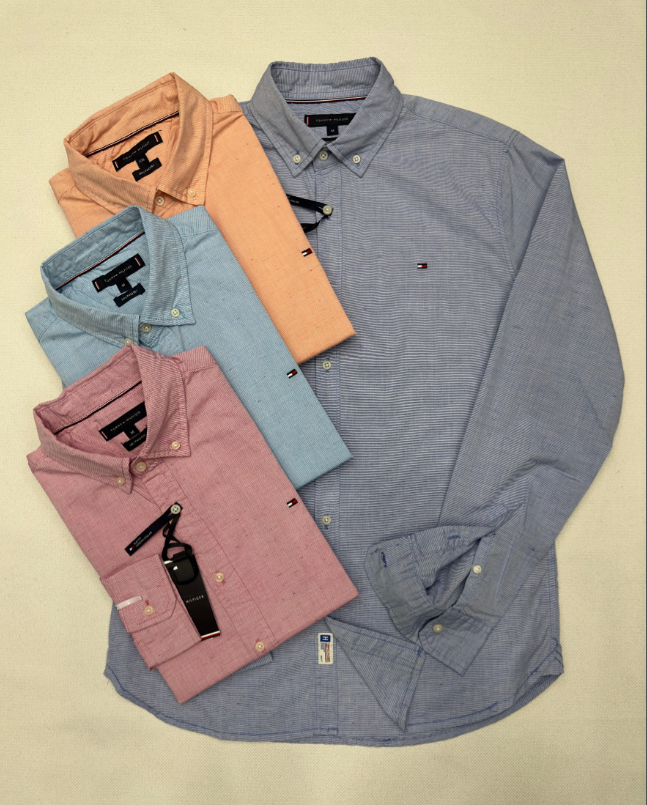 Tommy Hilfiger* Solid Long Sleeve Shirt