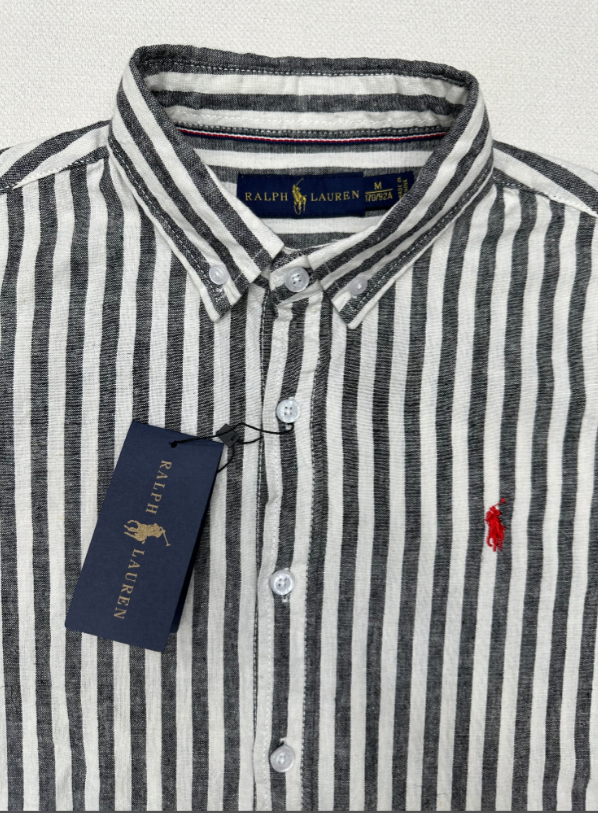 Ralph Laur* (Linen) Striped Long Sleeve Shirt