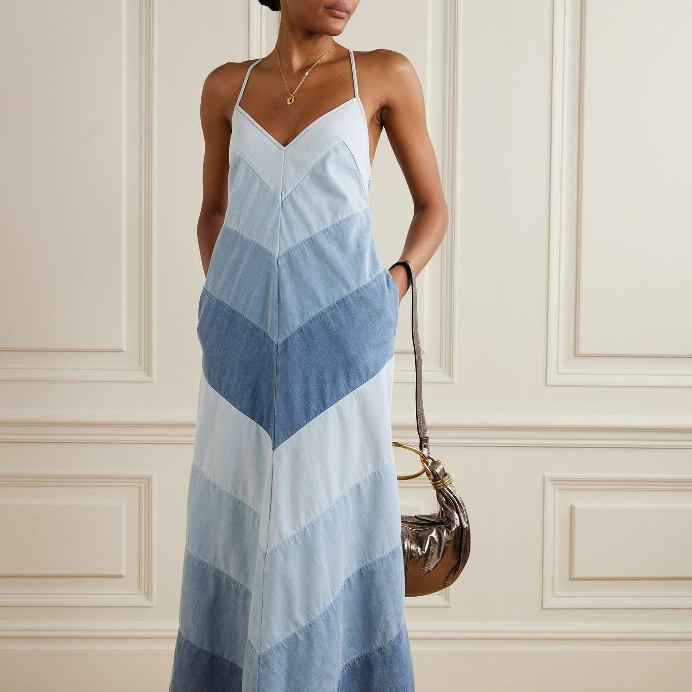 ZIMMERM* denim maxi skirt