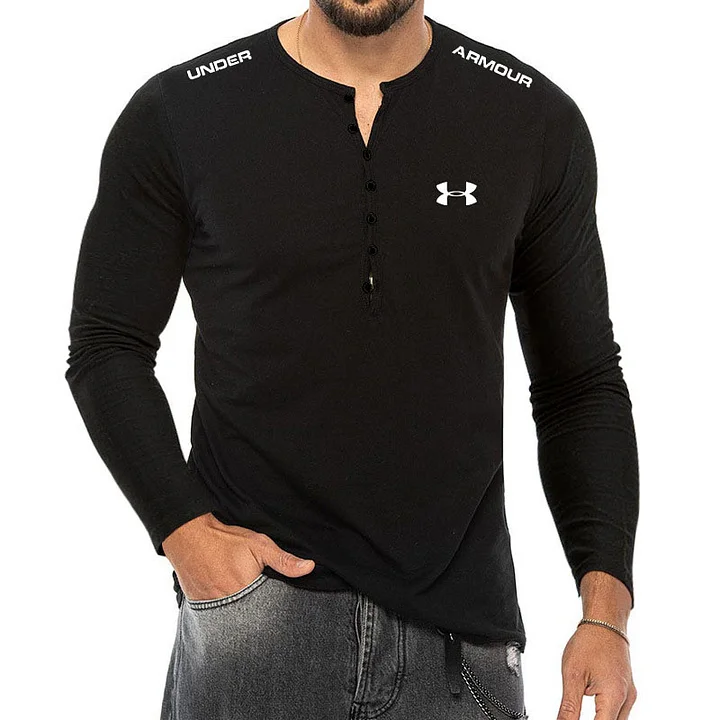 Men's Casual Button T-Shirt