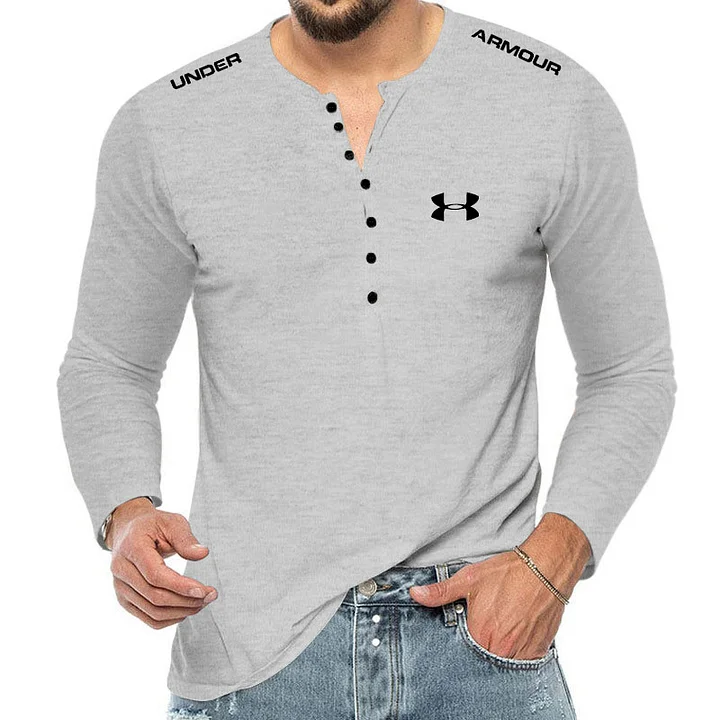 Men's Casual Button T-Shirt