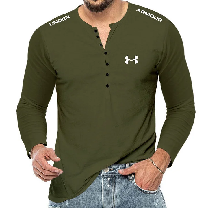 Men's Casual Button T-Shirt