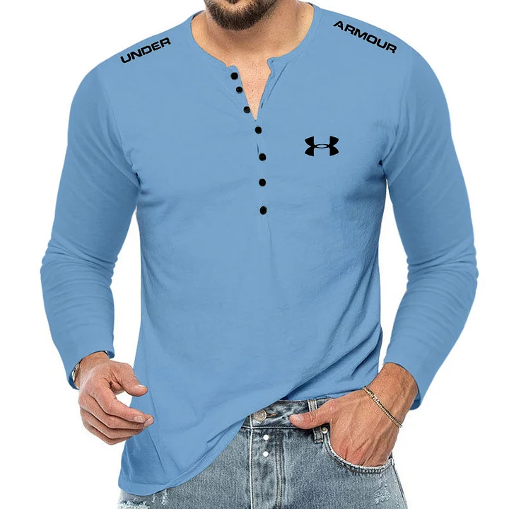 Men's Casual Button T-Shirt