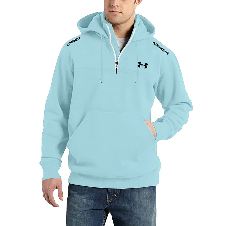 Men's Outdoor Half Zipper Pocket Hoodie