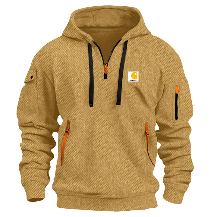 2025 Men's Zipper And Multi Pocket Sport Corduroy Sweatshirt