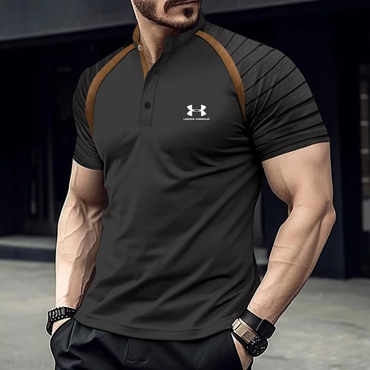 🔥2025 Men's short-sleeved sports shirt with armband