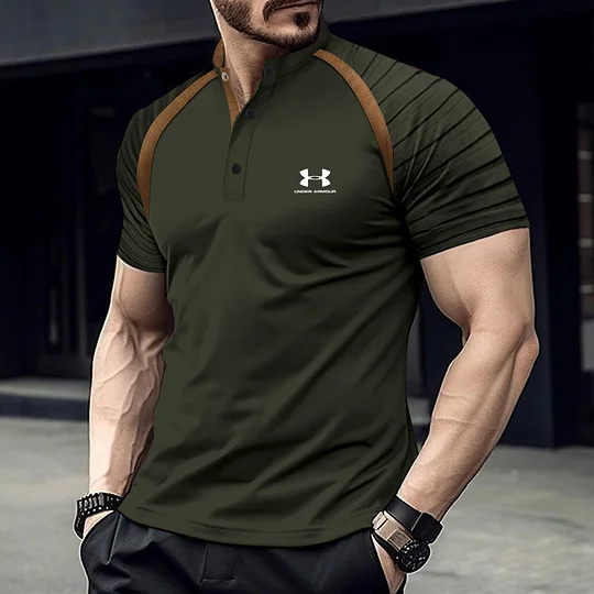 🔥2025 Men's short-sleeved sports shirt with armband
