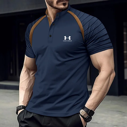 🔥2025 Men's short-sleeved sports shirt with armband