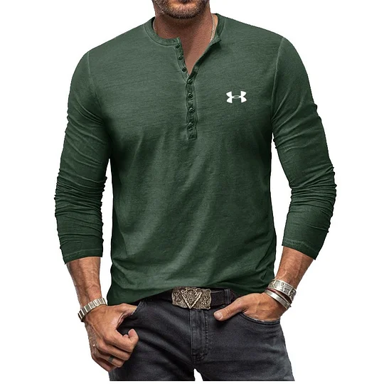Men's Henry Vintage Long Sleeve T-Shirt