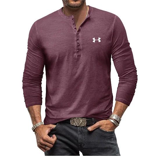 Men's Henry Vintage Long Sleeve T-Shirt