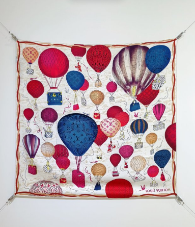 LV* 25SS 100% silk square scarf