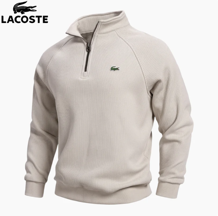 Men's premium zip-up stand collar sweatshirt