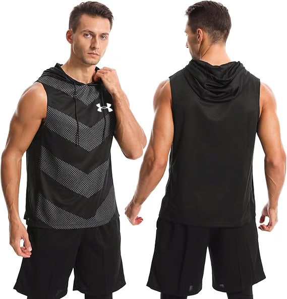 Sleeveless Hoodie Sweatshirt