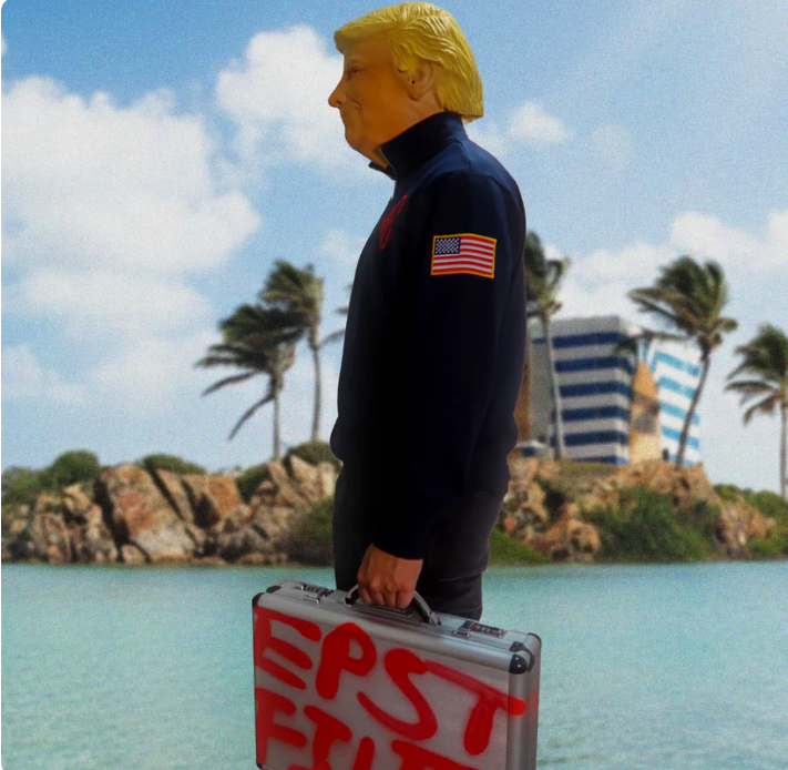 Jeffrey Epstein QuarterZip Sweater