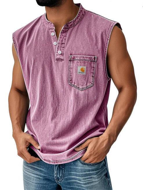 Men's Washed Casual Fashion Vest