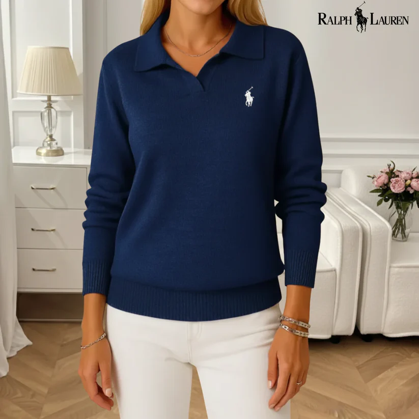 Women's Soft Sweater with Collar