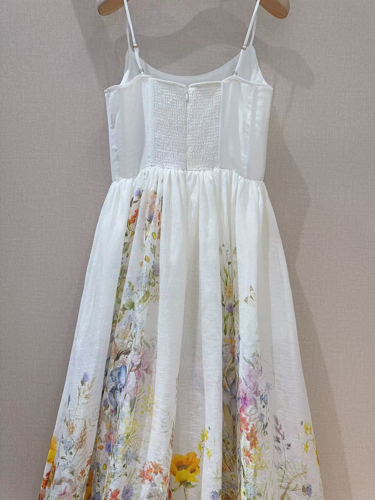 ZIMMERM* Waisted Midi Dress