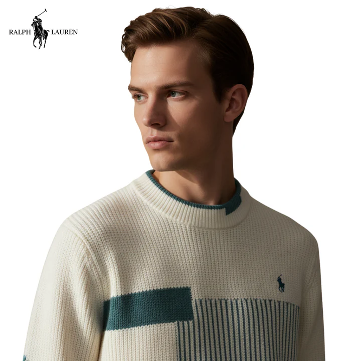 Men's Color-Block Knit Sweater