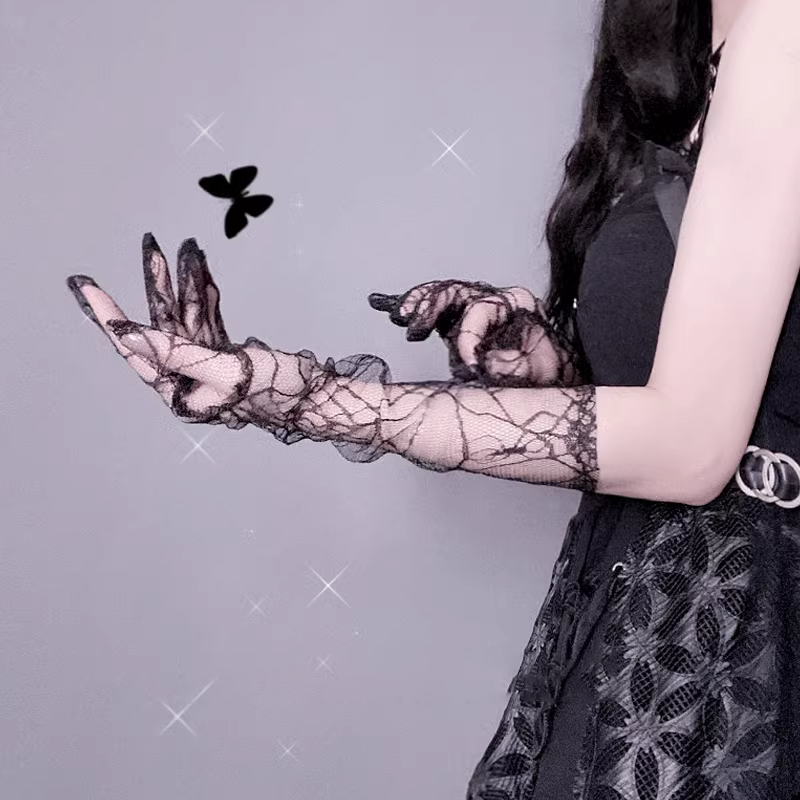Lace Mesh Gloves