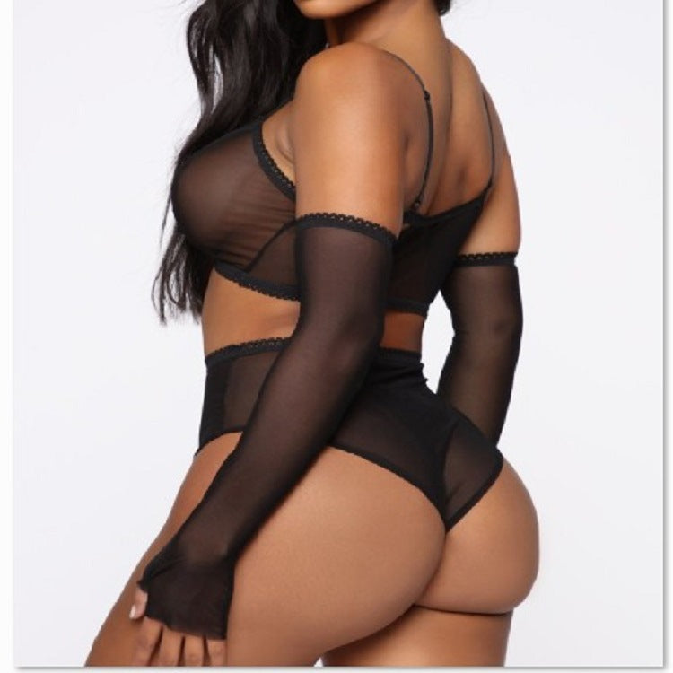 Thin Lace Trimmed Underwear