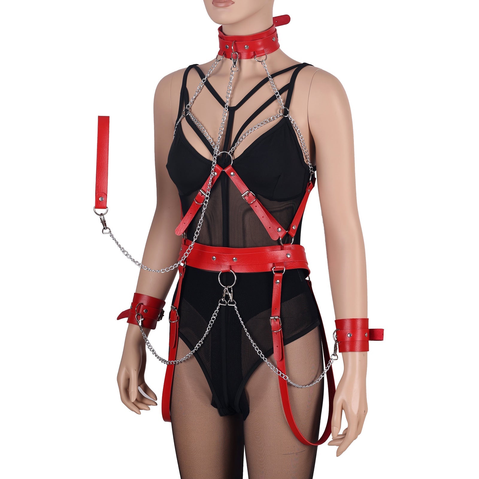 Chained tight bondage garments