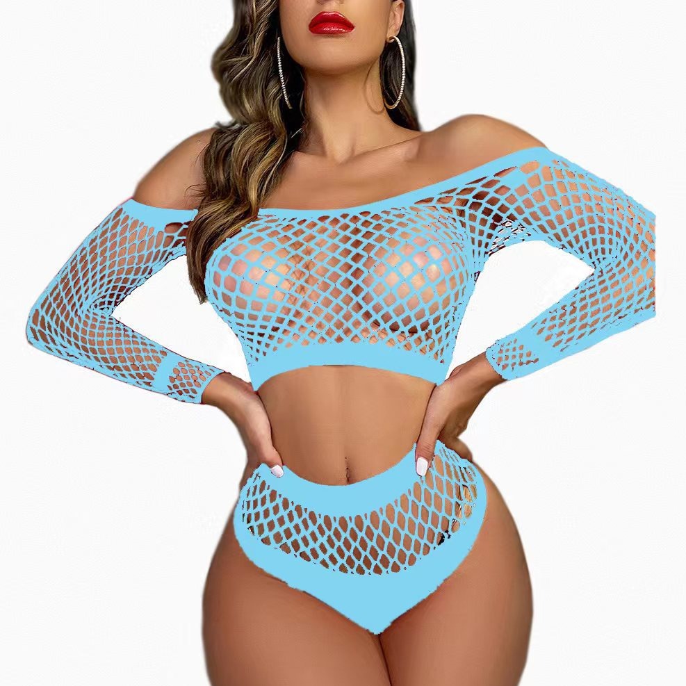 Skeletonized top and bottom two-piece set