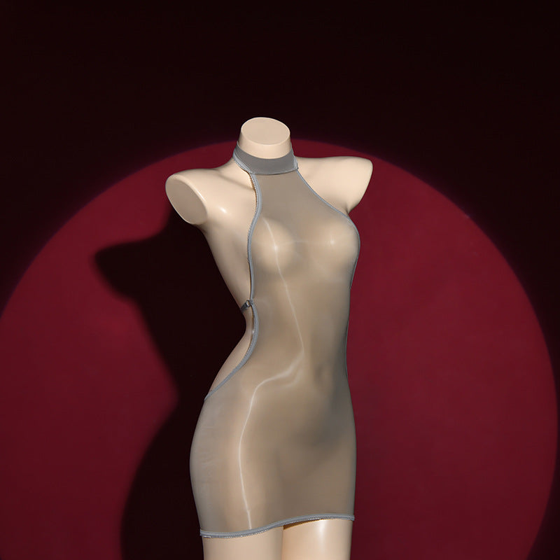 Tight thin wrap-around skirt