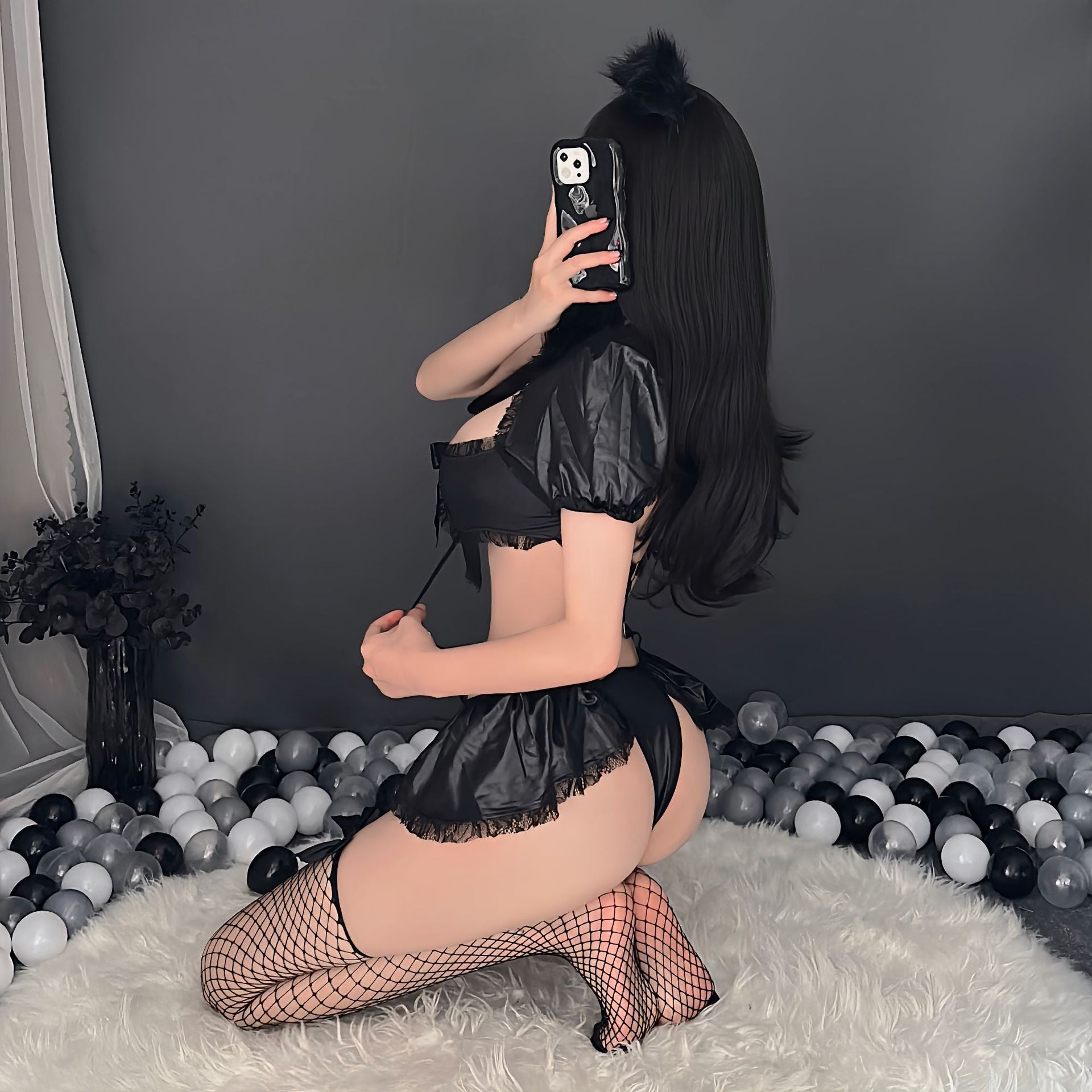 PU bikini one-piece suit