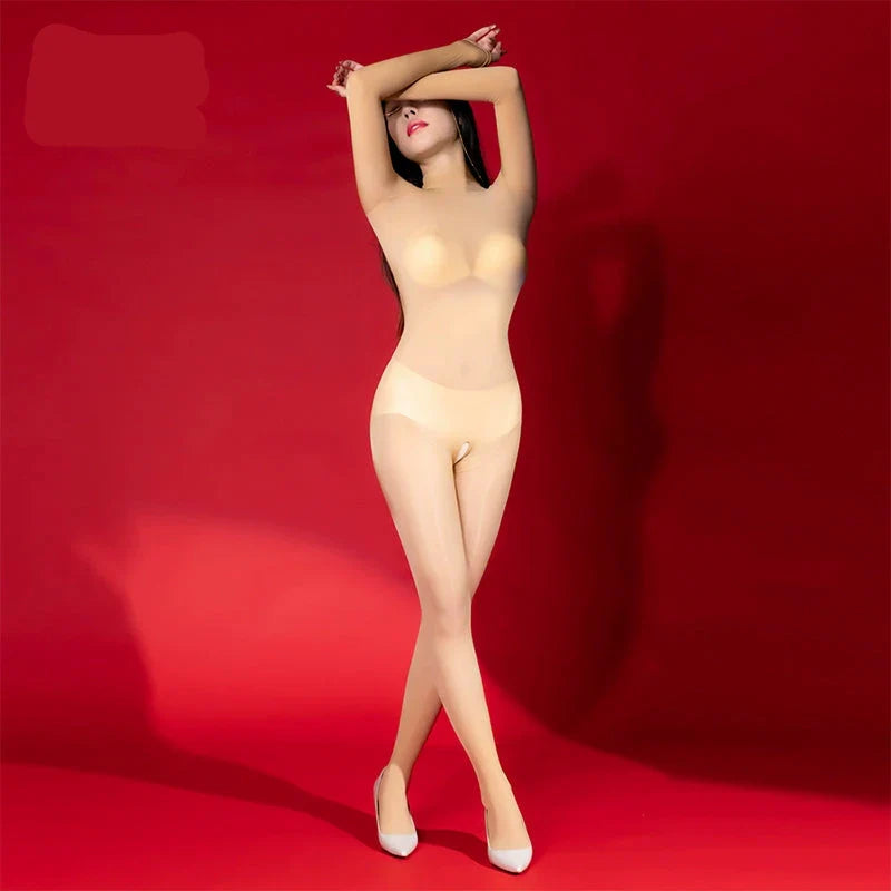 Backless hollow one-piece stockings