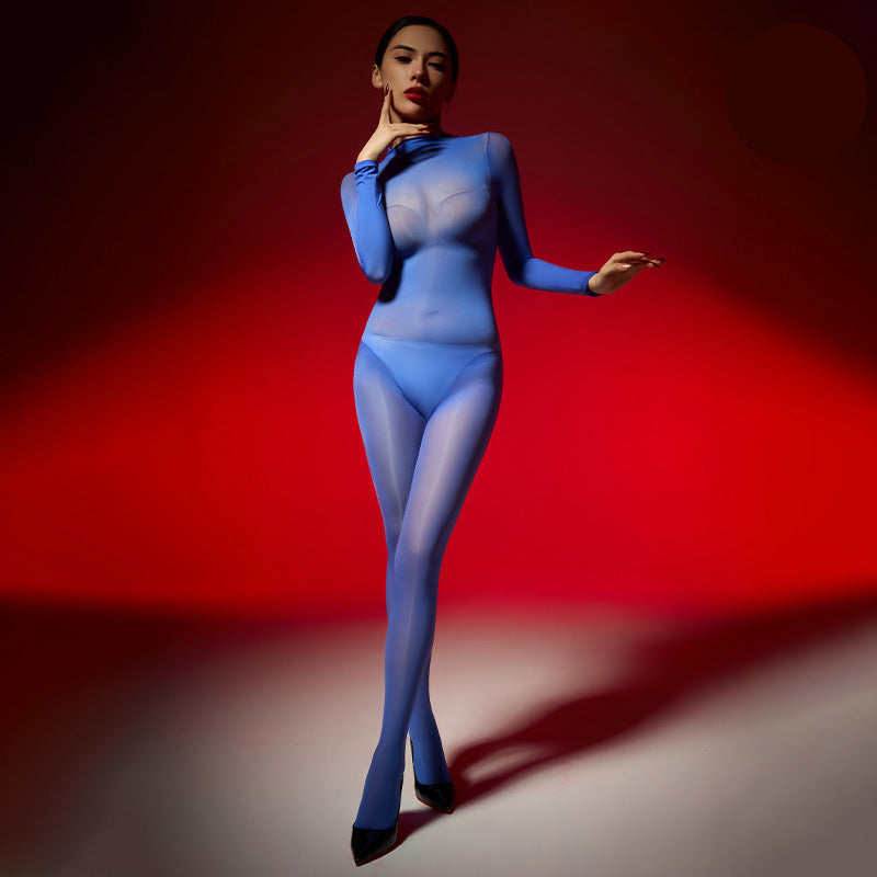 Hooded stockings bodysuit