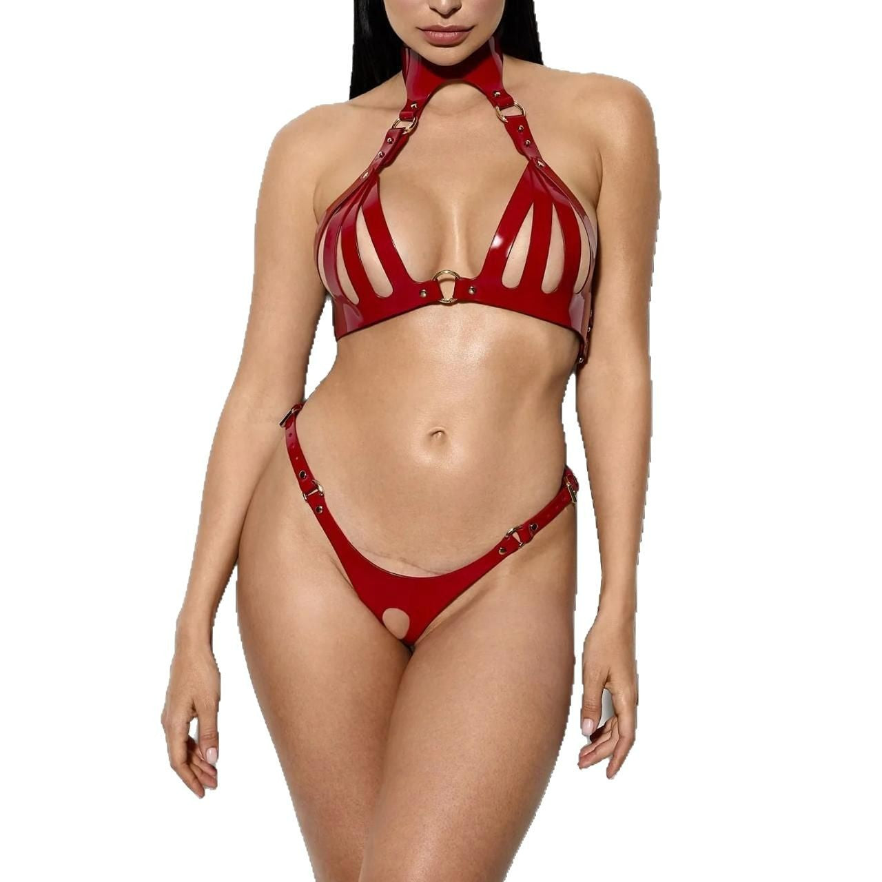 Leather bondage garments