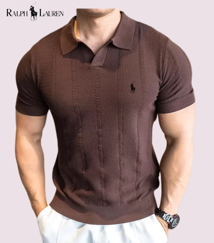 Men's jacquard knit sweater