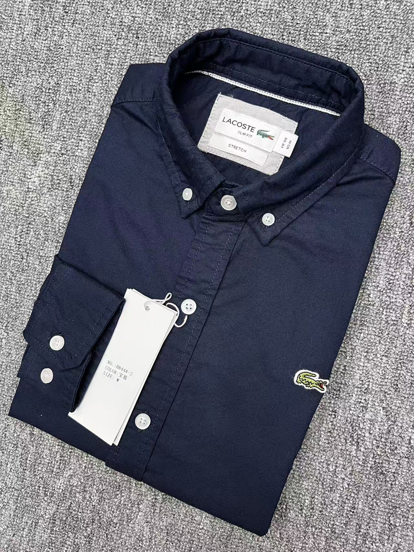 Crocodile Thick Oxford Long-Sleeve Shirt