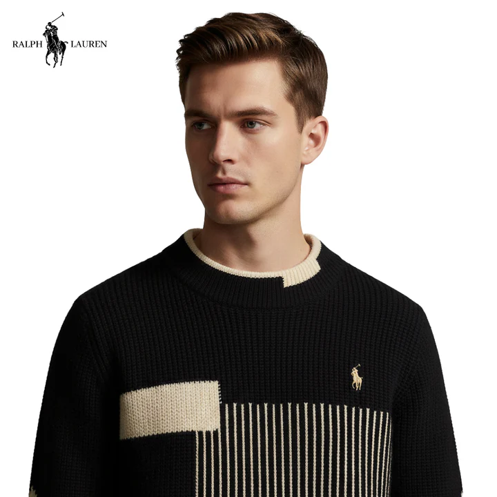 Men's Color-Block Knit Sweater